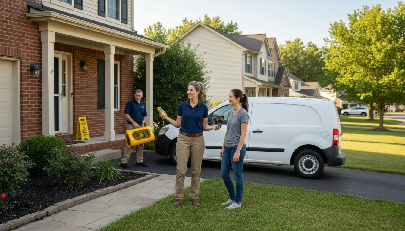 Residential water damage restoration in Lincolnwood, IL